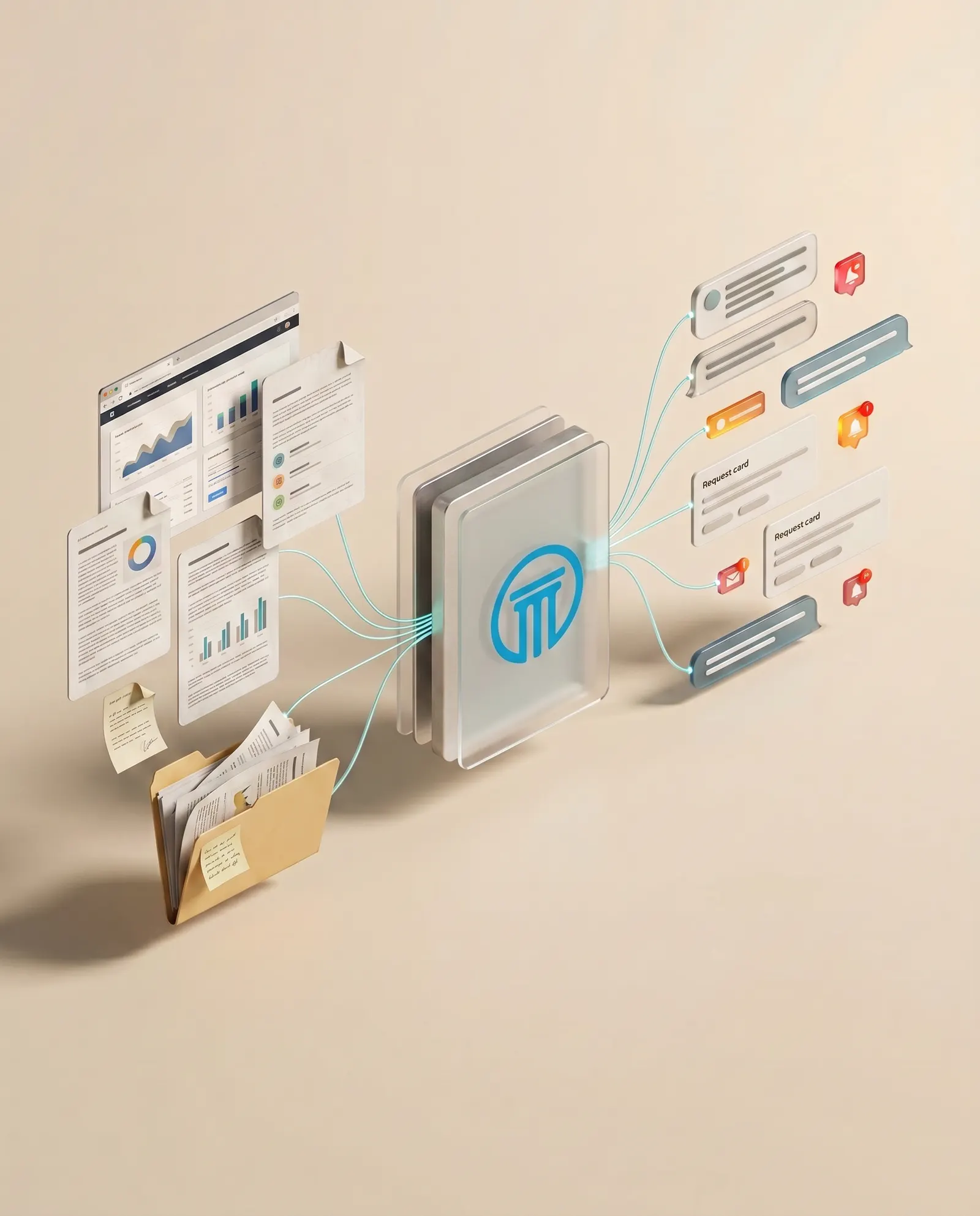 Nonprofit front door illustration
