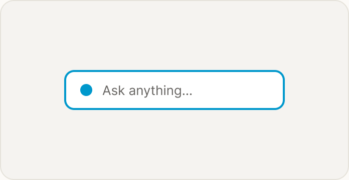 Inline search bar